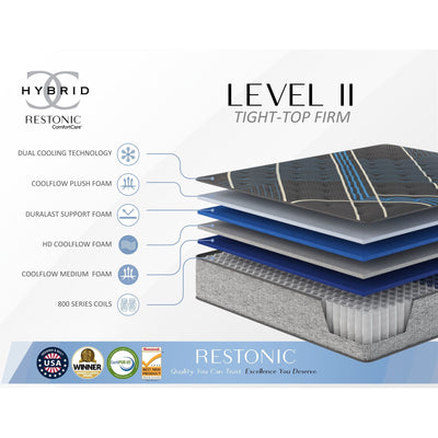 Tempagel - 13" Lux Firm Mattress With Cooling And Support