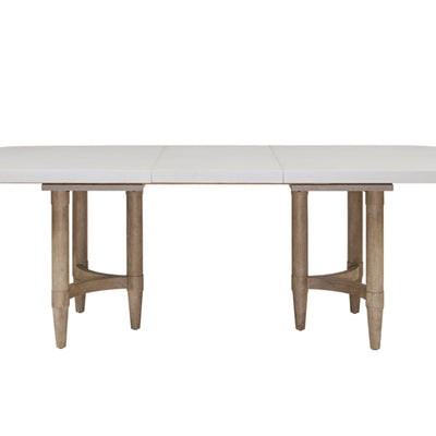 Triad - Double Pedestal Dining Table With Leaf - Sand