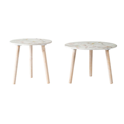 Nature-Inspired Side Tables (Set of 2)