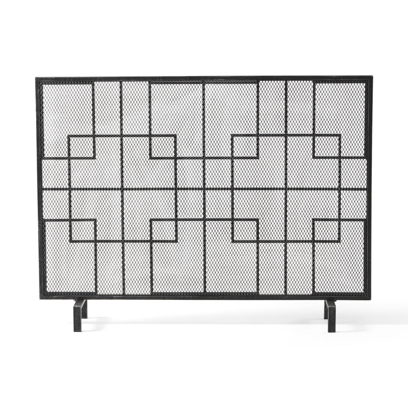 Dorothy - Modern Single Panel Iron Fire Screen