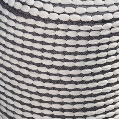 River - Handcrafted Cylindrical Pouf Water Resistant Fabric