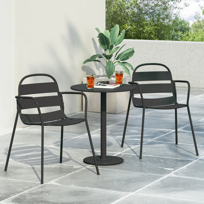 Terra Nova - Bistro Set - Matte Black