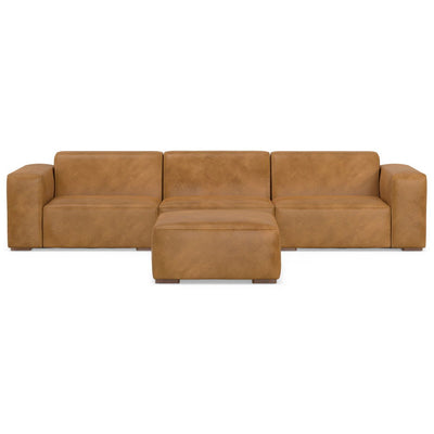 Rex - Handcrafted Sectional Sofa And Ottoman