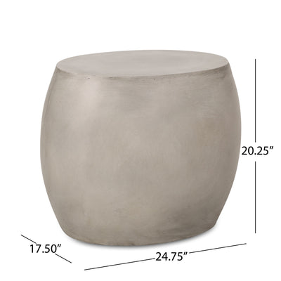 Outdoor Oval Shaped Side Table