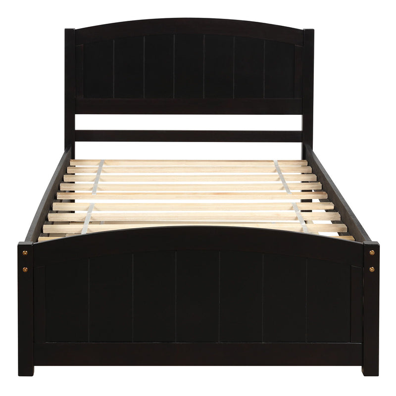 Platform Bed & Headboard, Footboard And Wood Slat Support