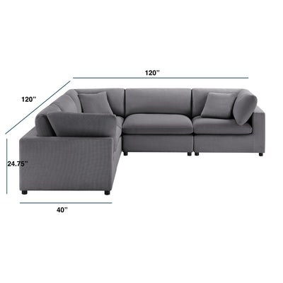 Cassandra - Modular 5 Piece Sectional