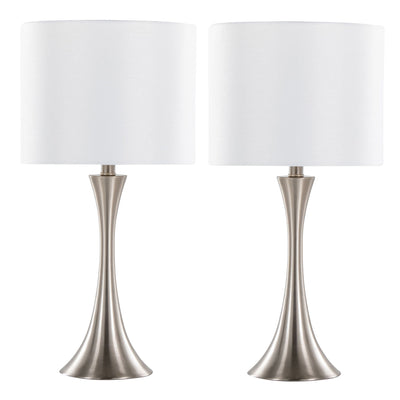Lenuxe - Contemporary Semi Gloss Table Lamp (Set of 2)