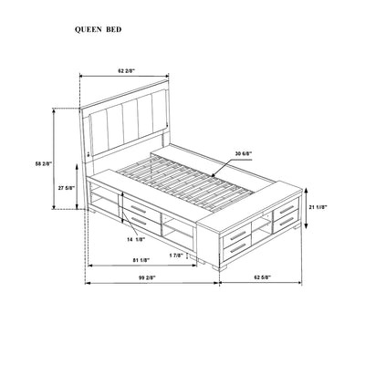 Emilia - Bed With Storage And LED Lighting