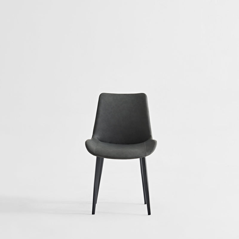 Dining Table Set, Chairs (Set of 2) - Grey