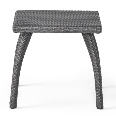 Luminant - Outdoor Side Table With Iron Frame - Gray