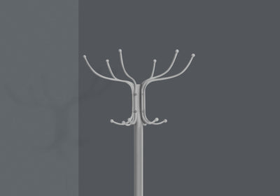Coat Rack, Hall Tree, Free Standing, 12 Hooks, Entryway, 70"H, Umbrella Holder, Contemporary & Modern