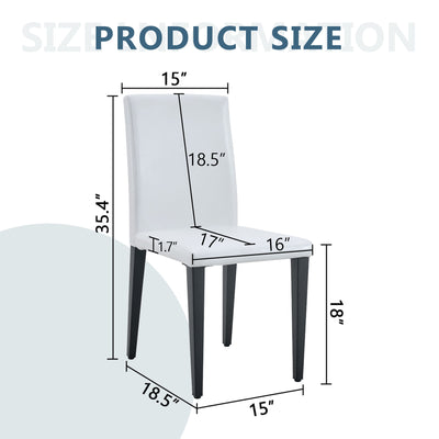 Versatile Dining Chairs With Comfortable Design And Metal Legs