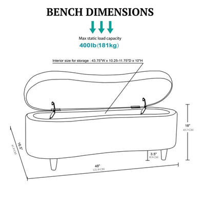 Flip Top Storage Bench