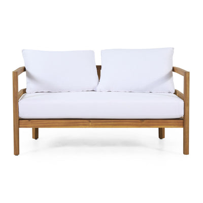 Outdoor Furniture With Coffee Table, Patio Conversation Set Deep Seating With Soft Cushion