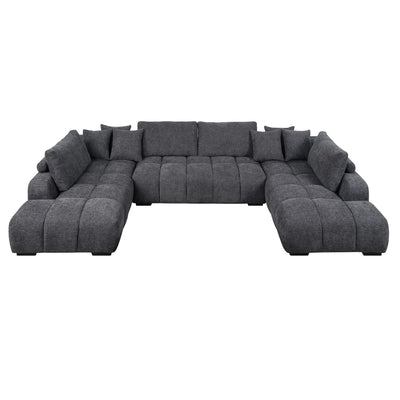 Chosen - Sectional Sofa With Toss Pillows And Chaise