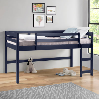 Lara - Twin Loft Bed - Navy Blue