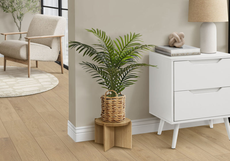 24" Tall, Artificial Plant, Palm, Indoor, Faux, Fake, Table, Floor, Greenery, Potted, Real Touch, Decorative - Green / Beige