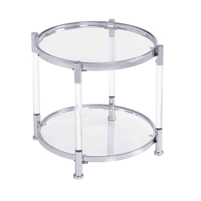 Contemporary Round Tempered Glass Table