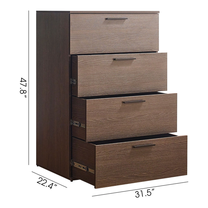Oliver - Farmhouse Jumbo Chest With 4 Drawer Storage