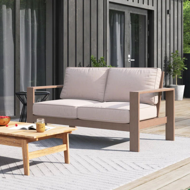 Loveseat, Wood Grained