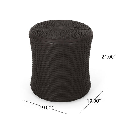 Olivo - Patio Table Outdoor Side Table - Dark Brown