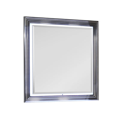 Moon - Smooth Mirror With LED - White