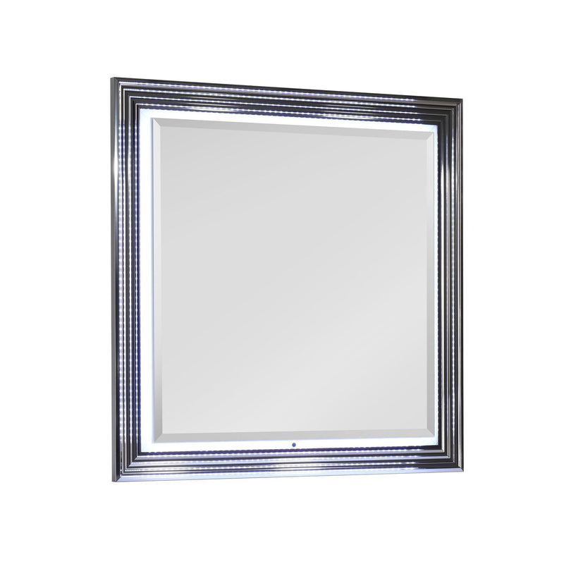 Moon - Smooth Mirror With LED - White