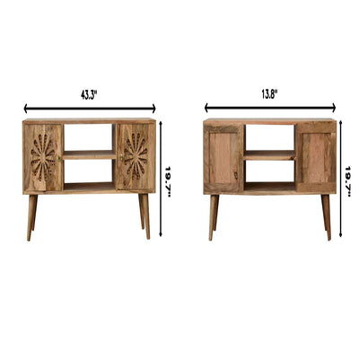 Rosalie - Media Unit - Beige Brown