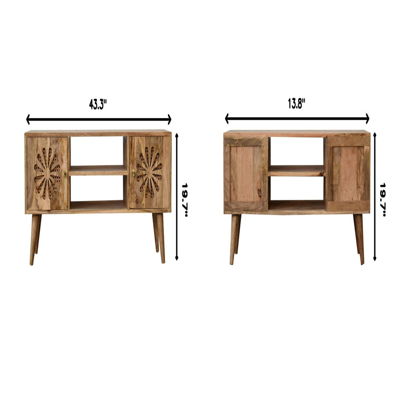 Rosalie - Media Unit - Beige Brown