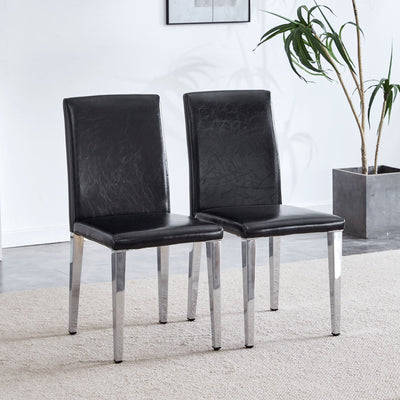 Elegant Upholstered Chairs & Metal Legs