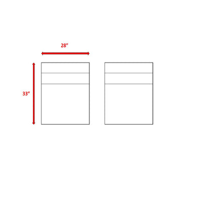 Wide Armless Outdoor Chairs With Cushions (Set of 2)