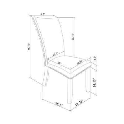 Jhoanna - Dining Chairs (Set of 2) - Black
