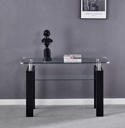 Clear Glass Top Side Table, Modern Design For Home