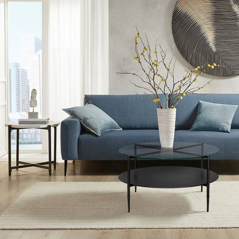 Caroline - Round Coffee Table - Black