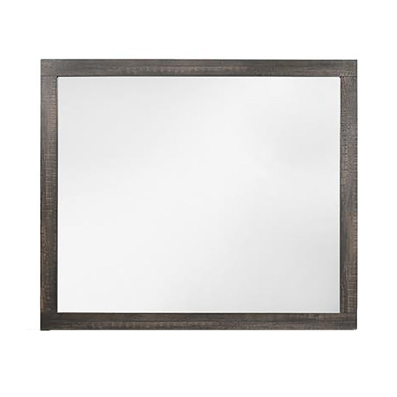 Monica - Mirror With Clean Lines - Dark Oak