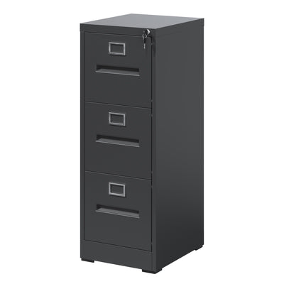 Premium Drawer File Cabinet With Lock, Metal Vertical Design, A4 Legal / Letter Size