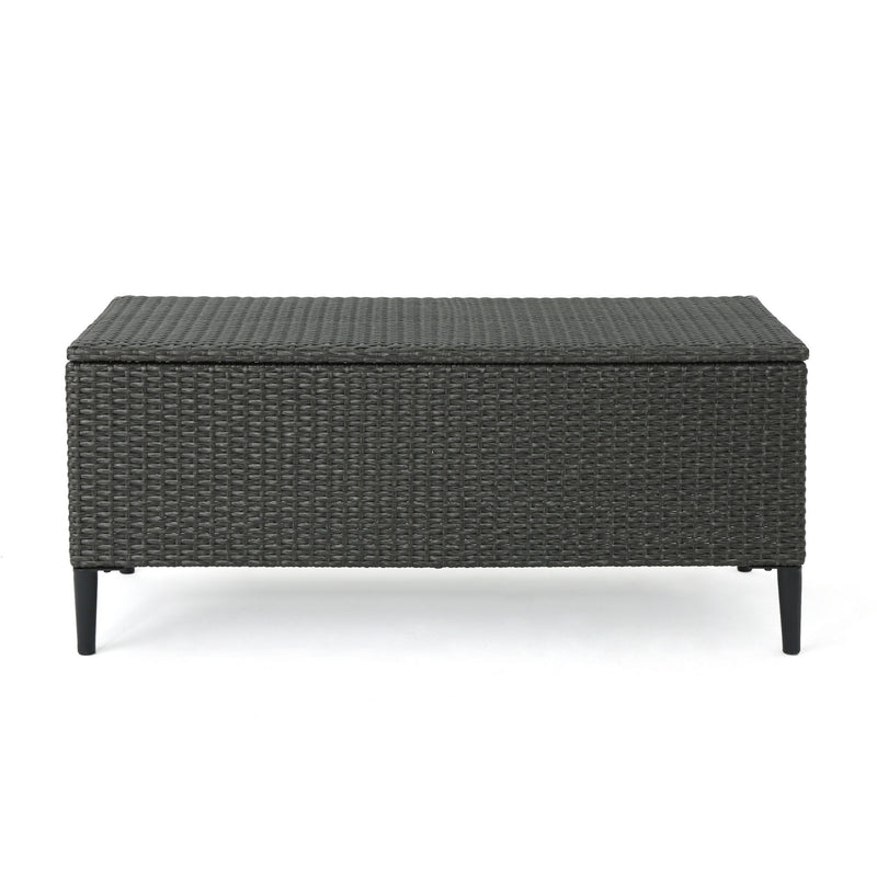 Rupert - Storage Unit Resin Wicker Outdoor