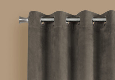 2 Pieces Set, Curtain Panel, Room Darkening, Grommet, Contemporary & Modern