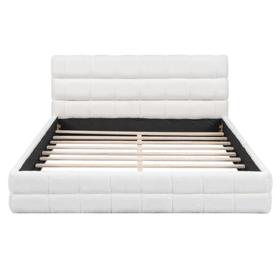 Upholstered Platform Bed With Headboard