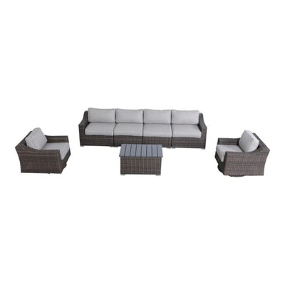 Stylish Sofa Seating Group With Cushions Perfect For Outdoor Gatherings