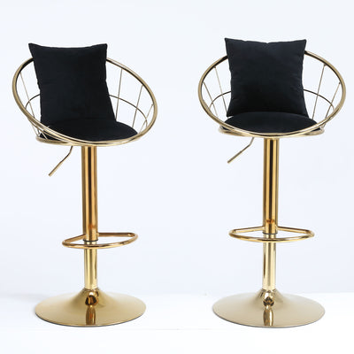 Unique Design Bar Chair, 360 Degree Rotation, Adjustable Height, Suitable For Dining Room And Bar