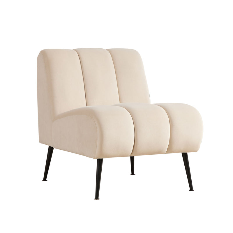 Upholstered Armless Chair For Living Room