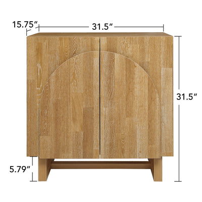 2 Door Cabinet, Suitable For Bedroom - Natural