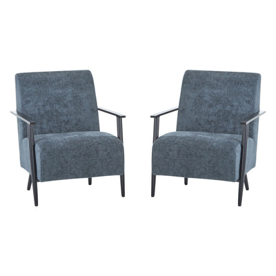 Modern Lounge Chair With Polyester Upholstery