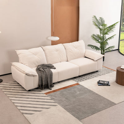 Modern Sofa With Removable Pillowcase And Backrest