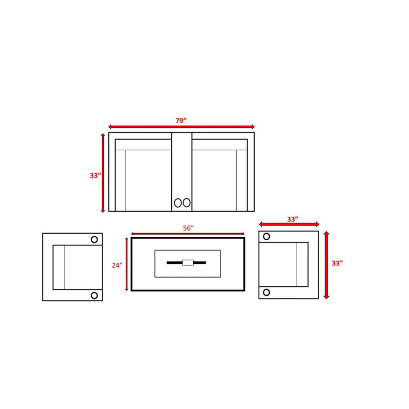Outdoor Elegance Conversation Set With Fire Pit
