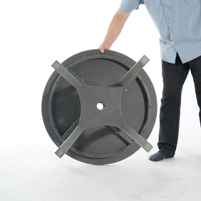 3 Piece Outdoor Dining Set, Round Patio Table With 2 Armless Chairs