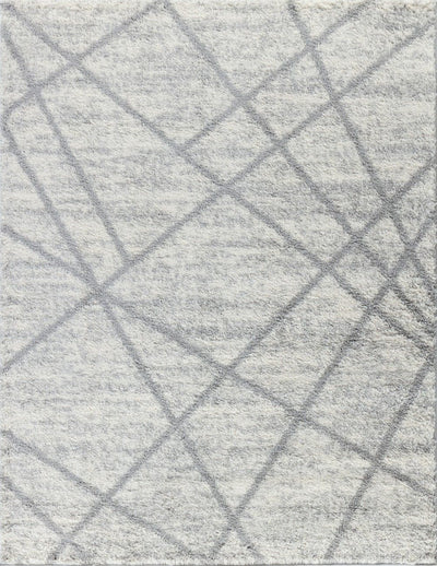 Loft Shag - 5' 3" X 7' Polypropylene, Shaggy Area Rug - Gray