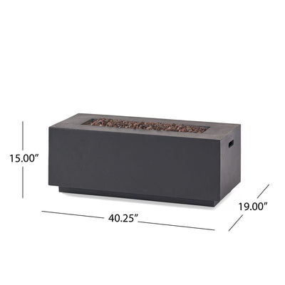 Contemporary Outdoor 40,000 Btu Propane Fire Pit