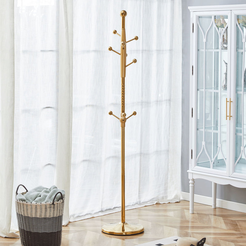 Modern Stainless Steel Spray Painted Hanger With Solid Wood Reinforcement